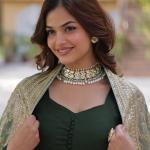 Wedding Special Rich Sequins Embroidered work Gown & Dupatta