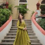 Designer Readymade Top-Sharara-Dupatta  Sequins Embroidered Chinon Suit